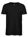 Heren T-shirt V Hals Neutral O61005 Zwart
